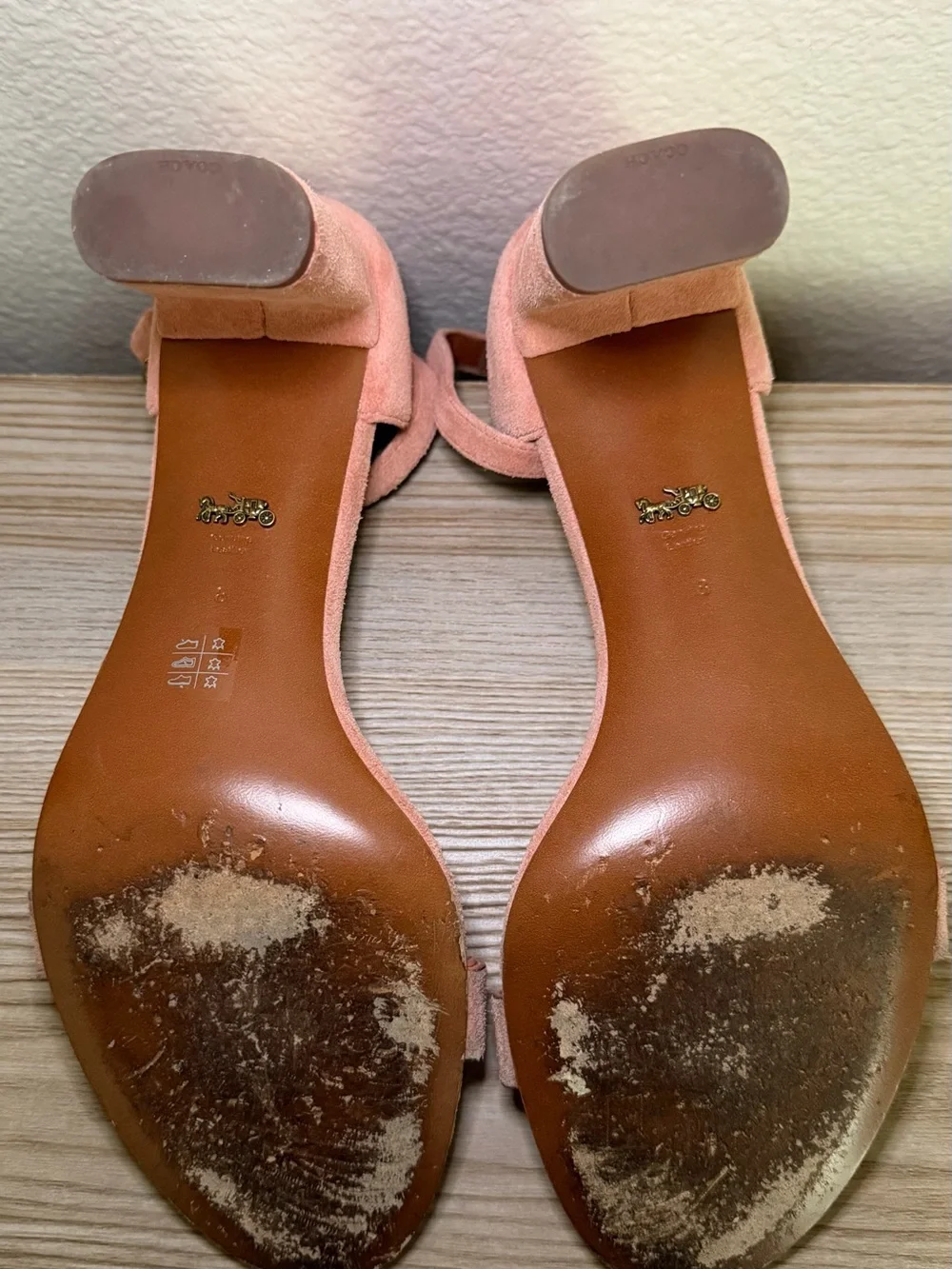 Coach suede sandals